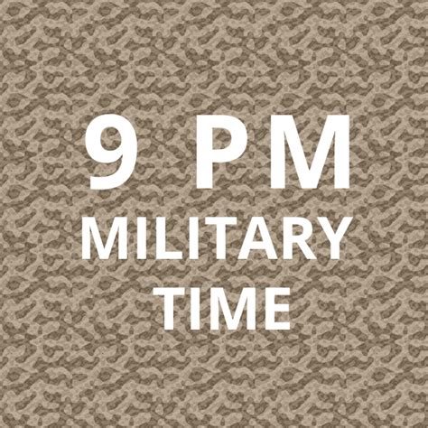 9pm military time